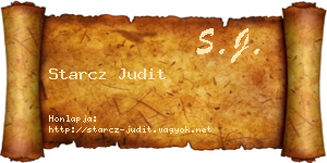 Starcz Judit névjegykártya
